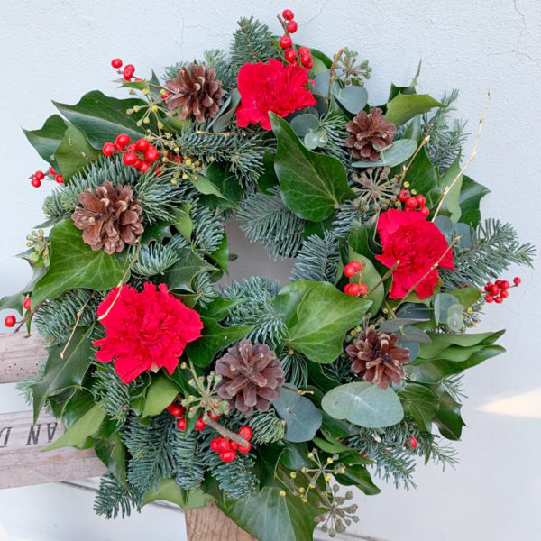 Festive Memorial Tribute Wreath